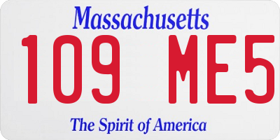 MA license plate 109ME5