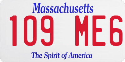 MA license plate 109ME6