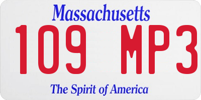 MA license plate 109MP3