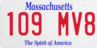 MA license plate 109MV8