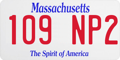 MA license plate 109NP2