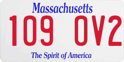 MA license plate 109OV2