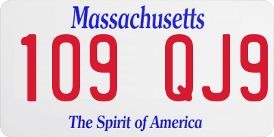 MA license plate 109QJ9