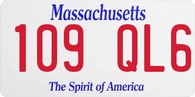 MA license plate 109QL6