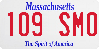 MA license plate 109SM0