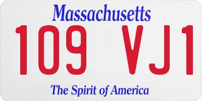 MA license plate 109VJ1