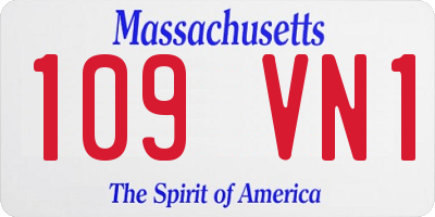 MA license plate 109VN1