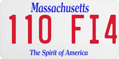 MA license plate 110FI4