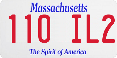 MA license plate 110IL2