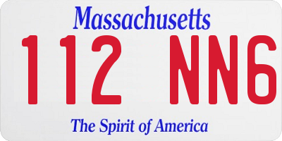 MA license plate 112NN6