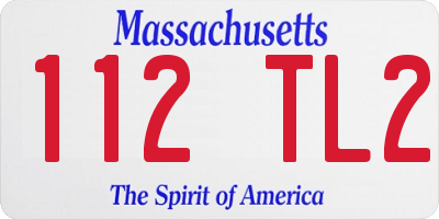 MA license plate 112TL2