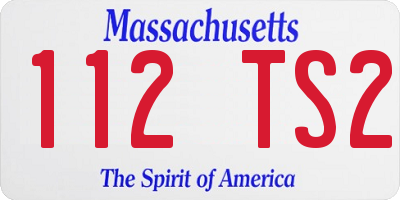 MA license plate 112TS2