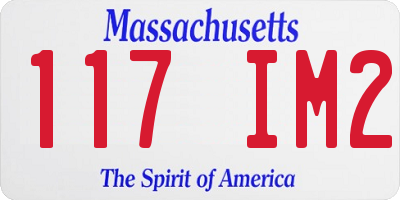 MA license plate 117IM2