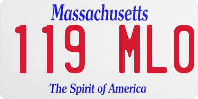 MA license plate 119ML0