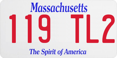 MA license plate 119TL2