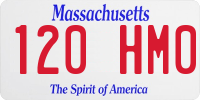 MA license plate 120HM0