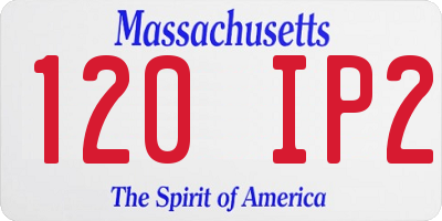 MA license plate 120IP2