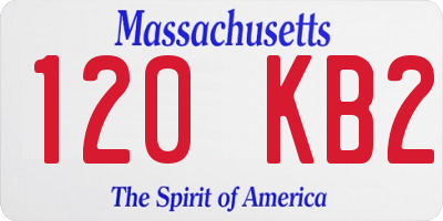 MA license plate 120KB2