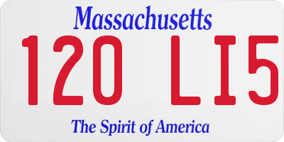 MA license plate 120LI5