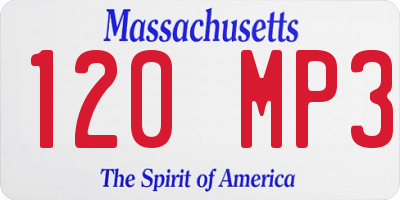 MA license plate 120MP3