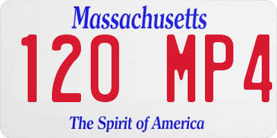 MA license plate 120MP4