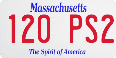 MA license plate 120PS2