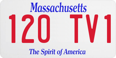 MA license plate 120TV1