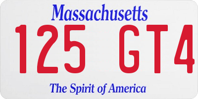 MA license plate 125GT4