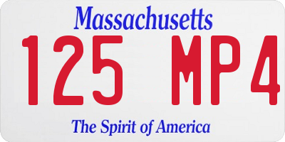 MA license plate 125MP4