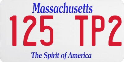 MA license plate 125TP2