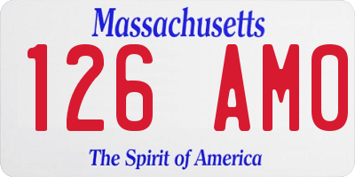 MA license plate 126AM0