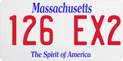 MA license plate 126EX2
