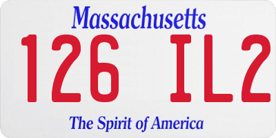 MA license plate 126IL2