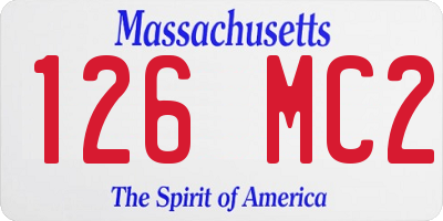 MA license plate 126MC2