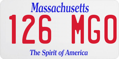 MA license plate 126MG0