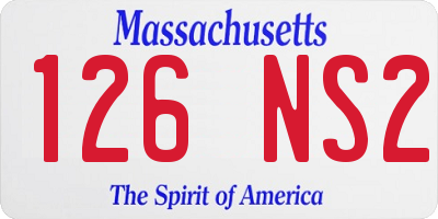 MA license plate 126NS2