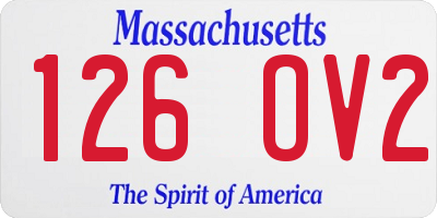 MA license plate 126OV2