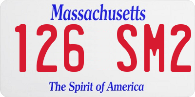MA license plate 126SM2
