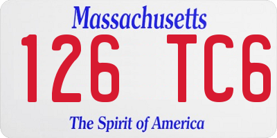 MA license plate 126TC6