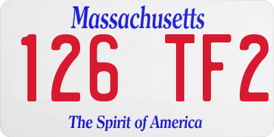 MA license plate 126TF2