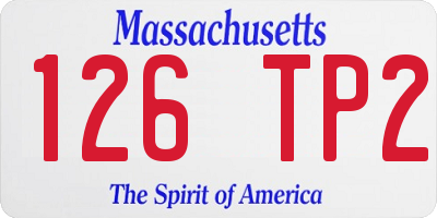 MA license plate 126TP2