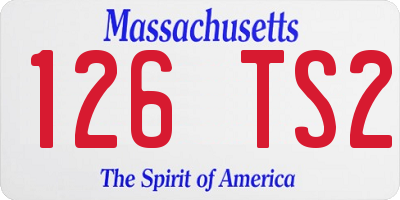 MA license plate 126TS2