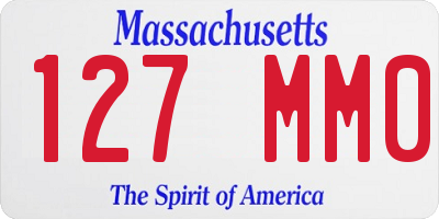MA license plate 127MM0