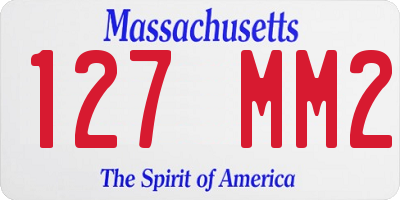 MA license plate 127MM2
