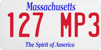 MA license plate 127MP3