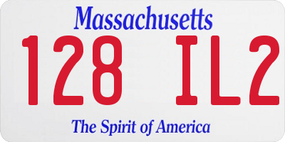 MA license plate 128IL2
