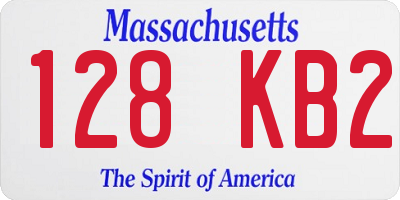 MA license plate 128KB2