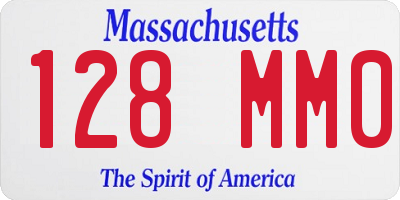 MA license plate 128MM0