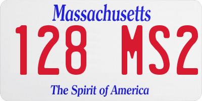 MA license plate 128MS2