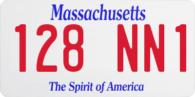 MA license plate 128NN1
